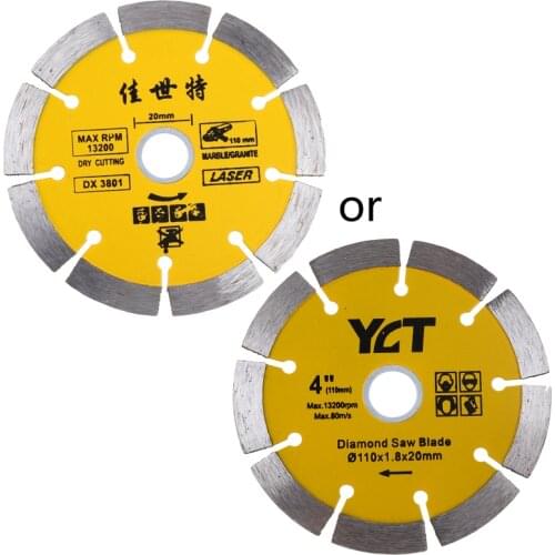 110mm Diamond Saw Blade Angle Grinder Marble Stone Cutting Disc Ceramic Concrete