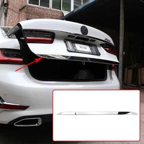 For BMW 3 Series G20 G28 325 2019 2020 Stainless Chrome Car Tail Door Decoration Strips Trim Interior modification Accessories