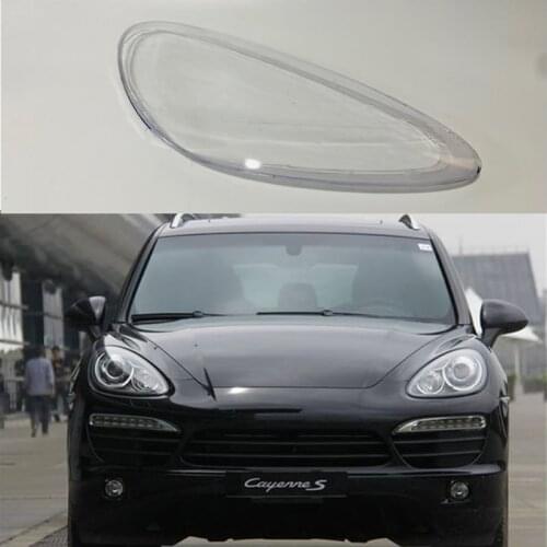 For Porsche Cayenne 2010-2014 headlight lampshade Cayenne headlight transparent lampshade lamp shell lamp surface