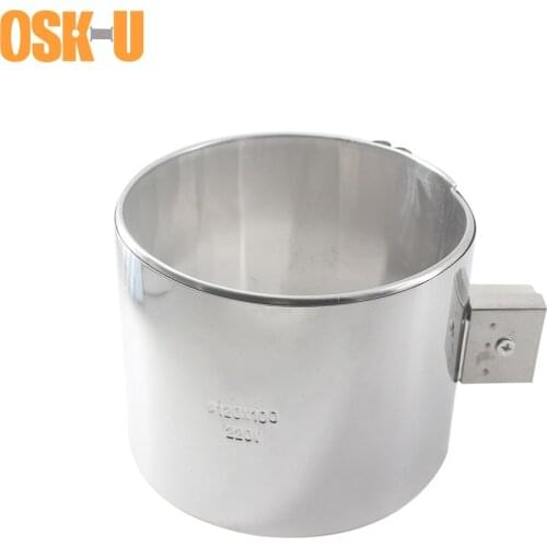 Stainless Steel Electric Industrial Heating Element 120mm ID 50/60/70/80mm Height Ceramic Band Heater Wattage 550/650/750/900W