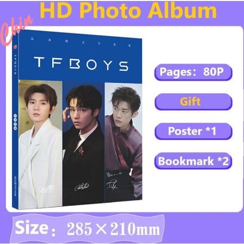 TFBOYS Wang Junkai Wang Yuan Yi Yang Qianxi Photobook Birthday Present Poster Bookmark Painting Photo Album Fans Collection