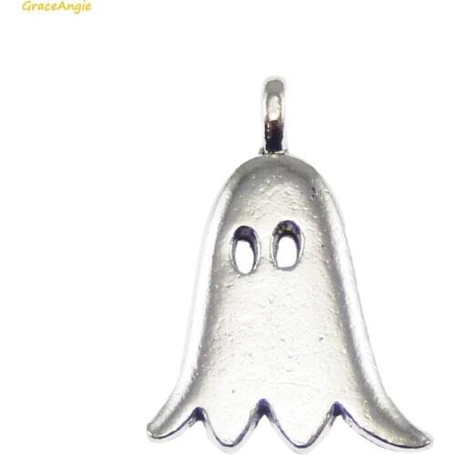 GraceAngie 30pcs Antique Cute Ghost Fashion Style Pendant Charms DIY Necklace Bracelet Anklet Finding Jewelry Accessories