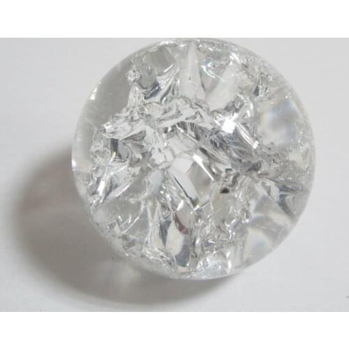 Crystal Glass 50mm Marbles Feng shui Home Decorative Ice Crack Ball Ornaments Water Fountains Bonsai Sphere Ball terrarium decor