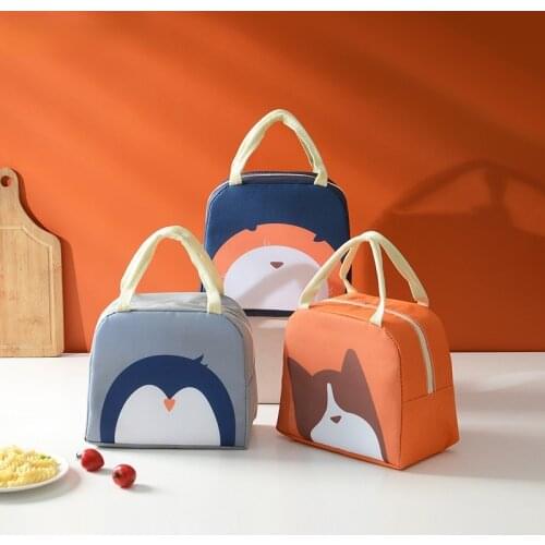 Insulation lunch box bag lunch handbag to work with rice bag fruit food aluminum foil thick insulation small meal bag