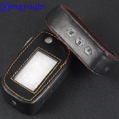 Jingyuqin 10ps 3 Buttons Remote Leather Case Fob Case Cover A91 Folding Car Flip Key For Starline A91 A61 B9 B6 Uncut Blade