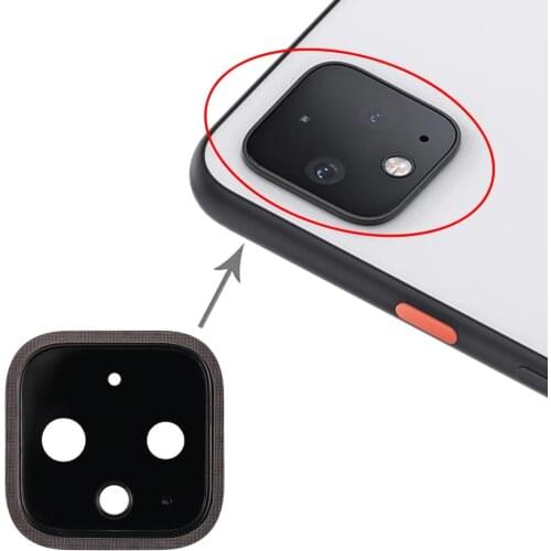 Camera Lens Cover for Google Pixel 4 Mobile Phone Back Camera Lens Cover with Frame Replacement Part
