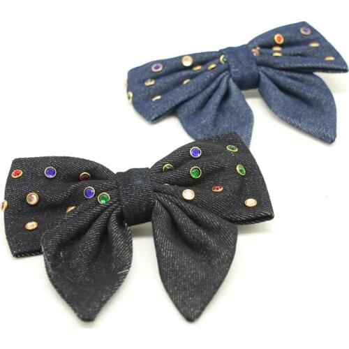 Fashion Pearl Dot Big Bow Fabric Hairpin Female Elegant Party Headdress Super Floral Hair Accessories Wholesal