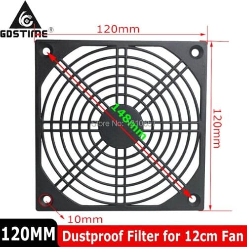 20PCS Gdstime 120mm Computer Mesh Plastic PC Fan Dust Filter 12cm Dustproof Cover Protective Net for 120x120mm 12cm Case Cooler