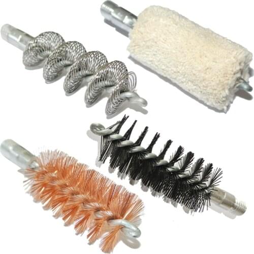Green World 4pcs/lot 12ga 16ga 20ga 410ga Gun Clean Brush,Shotgun Clean Brush,Thread 5/16"*26T