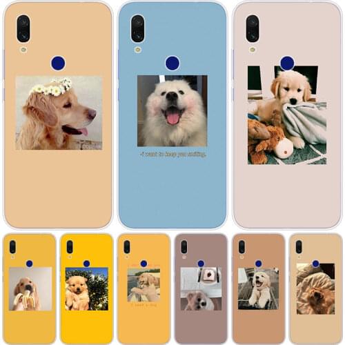Cute Kawaii Dog Silicone Case for Xiaomi Redmi K20 5X 6X Play A1 A2 8 Lite 7A 6A S2 Y2 Y3 Note 4 4X 5 6 7 Pro F1 Soft Cover