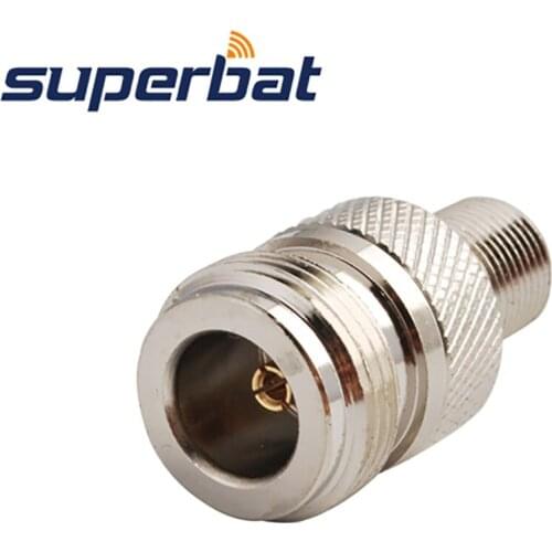 Superbat 5 pcs N-F Adapter N Female Jack to F Jack straight RF Coaxial Connector