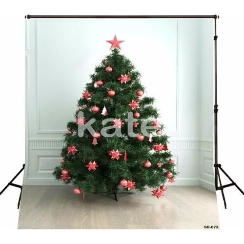 VinylBDS 6.5X10FT Christmas Backdrop The Christmas Tree Indoor New Year Photography Background Christmas Backdrop