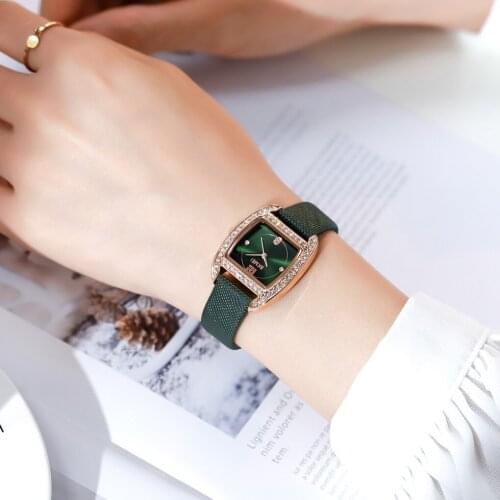 SKMEI Ladies Brand Rose Green Watch Women Casual Jewelry Bracelet Relogio Feminino reloj mujer elegante For Girls Gift Clock
