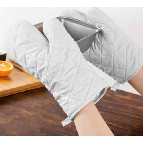 1 Pair Oven Gloves Kitchen Cooking Pot Holder Thick Heat Resistant Mitt Mittens