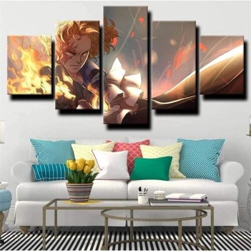 5 Piece Wall Art Canvas Anime Manga Modern Figure Posters And Pictures Home Decor Living Room & Bedroom Decoration Paintings