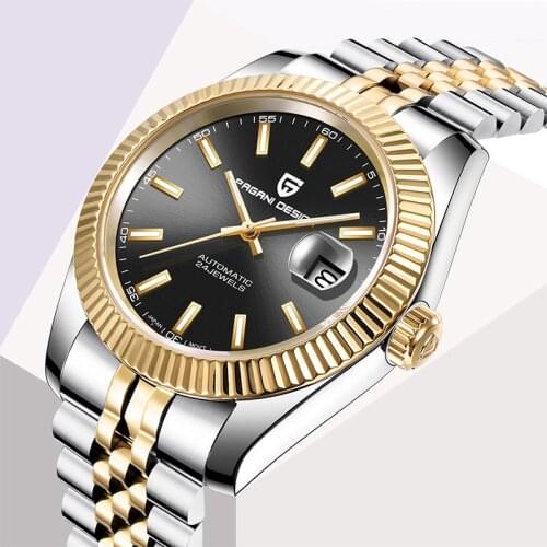 PAGANI DESIGN Luxury Automatic Watches Top Brand Stainless Steel Sports Waterproof Mechanical Watch Business Mens Reloj Hombre