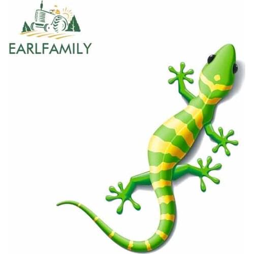 EARLFAMILY 13cm x 11.4cm for Lizard Gecko Ibiza Emblem Icon Car Stickers Vinyl Helmet RV VAN JDM Car Accessories Graphics Sign