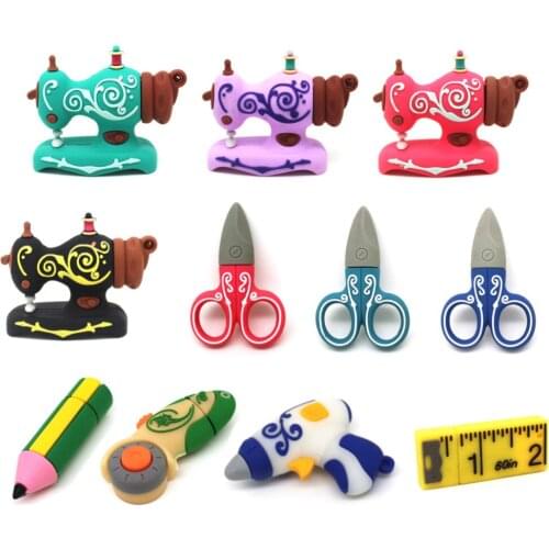 Pen Drive Sewing Machine Pendrive Scissor USB Flash Drives 4GB 8GB 16GB Tailor Tools Memoria Stick 32GB 64GB 128GB Ruler U Disk
