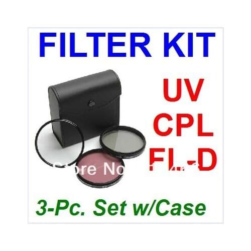 Foleto 1set 52 mm 52mm UV FLD CPL BAG Filter Set kit Polfilter for Canon EOS nikon d3100 d3200 d3000 52mm lens