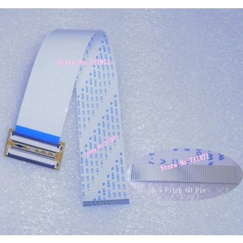 250mm Type A 0.5 Pitch 60P Flexible Flat Cable and TTL FFC Spacing 0.5mm 60Pin Extension Connector 60P to 60P FFC Extension cord