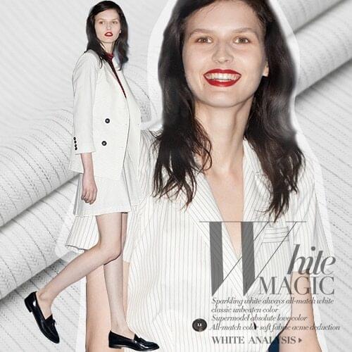 Customized CCF Breeze Whisper Super Awesome Overseas Supply Italian Imported Herringbone Elastic Linen Fabric