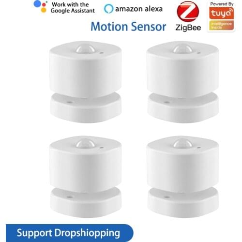 Tuya ZigBee PIR Motion Sensor Infrared Alarm Body Movement Detector Smart Home Security Work With Alexa Google Home Assistant