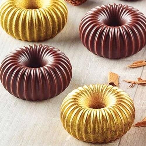 6 Cavity Secret line Donut Shape Silicone Mold Donuts Mousse Mould Donuts Dessert Cake Silicone Mold Cake Decoration Tools