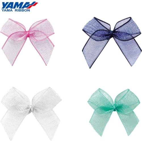 YAMA Ribbon Bow Wide 23mm±3mm High 22mm±3mm 200pcs/bag Polyester Organza Ombre Organza Ribbon DIY Accessories