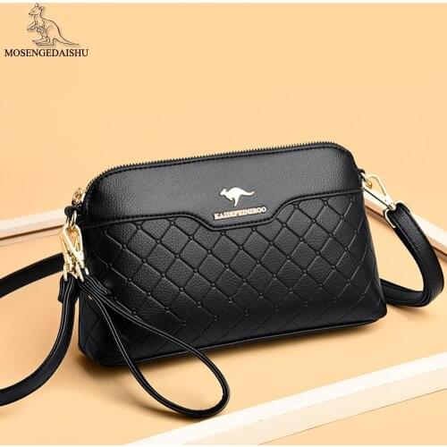 Fashion Letter Designer Ladies Shoulder Bag High Quality PU Leather Women Messenger Bags Check Womens Wallet Bolsos De Mujer
