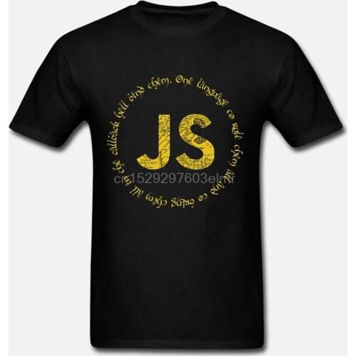 Fashion Cool Men T shirt Women Funny tshirt JavaScript - One language to rule them all Customized Printed T-Shirt