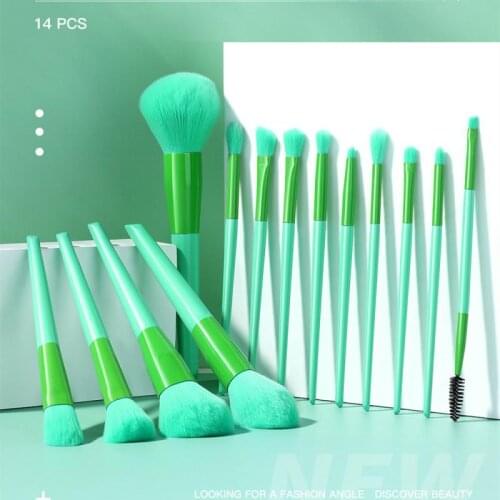 14 PCS Makeup Brush Set Eye Shadow Brush Eyebrow Brush Foundation Brush Powder Brush High Quality Portable Beauty Makeup Tools