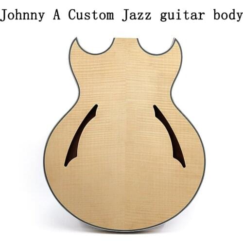 Johnny A Customr jazz guitar body flame maple plywood top mahogany BODY