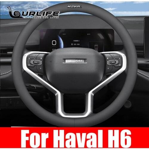 Non-Slip Breathable Car PU Leather Steering Wheel Cover For Haval H6 3th 2021 Car Interior Accessories