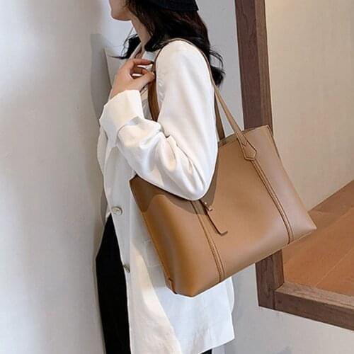 2021 New Fashiion Ladies Bag Fashion Solid Color Casual Shoulder Bags High Capacity Women Casual Bags