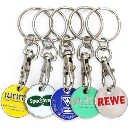 Wholesale Custom Metal Blank Token Trolley Coin top sales Metal Shopping Cart Token Coin