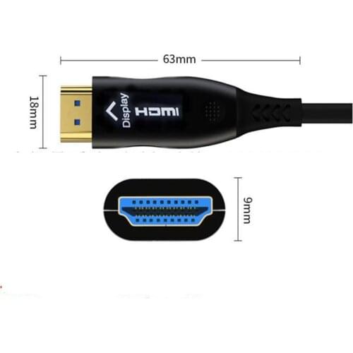 Optical Fiber HDMI 2.0 (UHD) video audio cable HDMI cable 2 m 3 m 4 m 5 m 4K home theater HDMI Cables High quality no atten