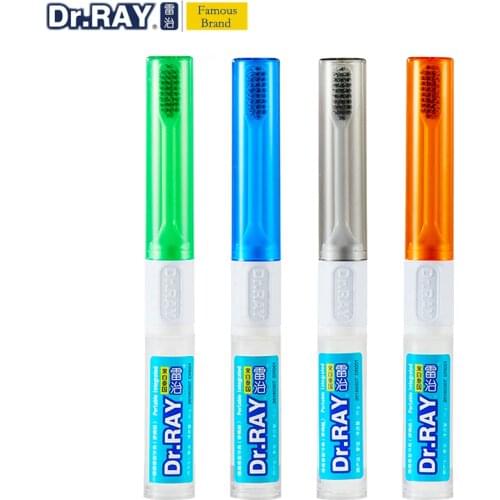 Dr.Ray Portable Travel Toothbrush Toothpaste Bamboo Charcoal Spiral Brush bristles 0.01mm ECO Friendly Tooth brush