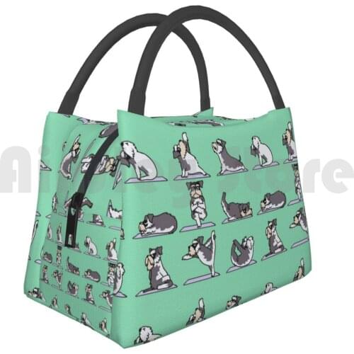 Portable Insulation Bag Miniature Schnauzer Yoga Miniature Schnauzer Yogal Schnauzer