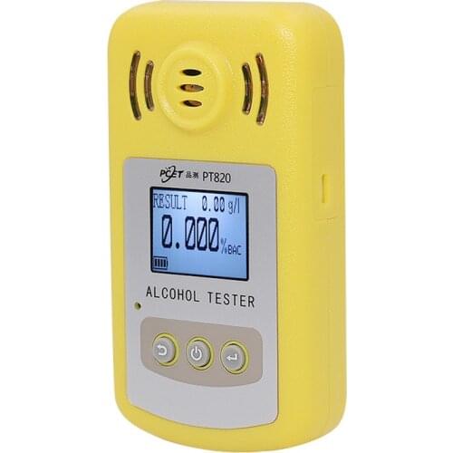 Professional Alcohol Tester Police LCD Display Digital Breath Quick Response Breathalyzer for the Drunk Drivers alcotester PT820