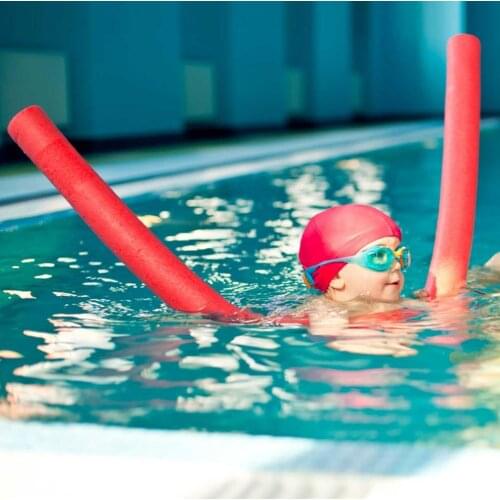 Pool Noodle Multicolored Sturdy Hollow Floating Swim Foam Tube PE Foam Swimming Aid Foam Noodles Swim Pool Water Float Stick
