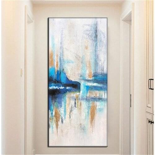 Handpainted Nordic Abstract Painting Large Oil Painting Scandinavian Landscape Texture Art For Living Room Home Wall Decor Origi