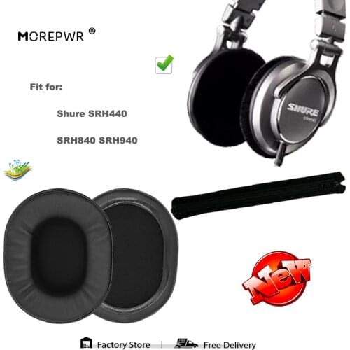 Replacement Ear Pads for Shure SRH440 SRH840 SRH940 Headset Parts Leather Cushion Velvet Earmuff Earphone Sleeve Cover