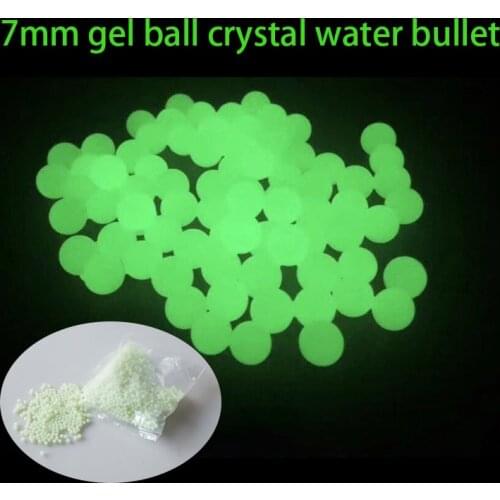 Airsoft 7mm 8mm gel ball crystal water bead toy gun blasting toy hardened bullet fluorescent night light