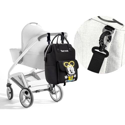 Disney Mickey Mouse Mommy Bag Orange Blue Black Baby Bag Backpack Cartoons Comfortable Nappy Bag Large Capacity Diaper Bag