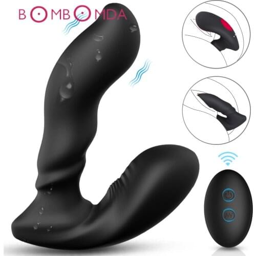 9 Modes Male Prostate Massage Vibrator Anal Plug Silicone Anal Dildo Vibrator Wireless USB Rechargeable Adult Sex Products