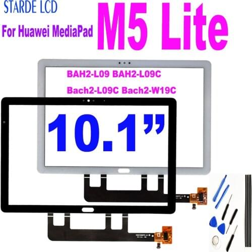 10.1" For Huawei MediaPad M5 Lite LTE 10 BAH2-L09 BAH2-L09C Bach2-L09C Bach2-W19C Touch Screen Digitizer Glass Sensor Panel