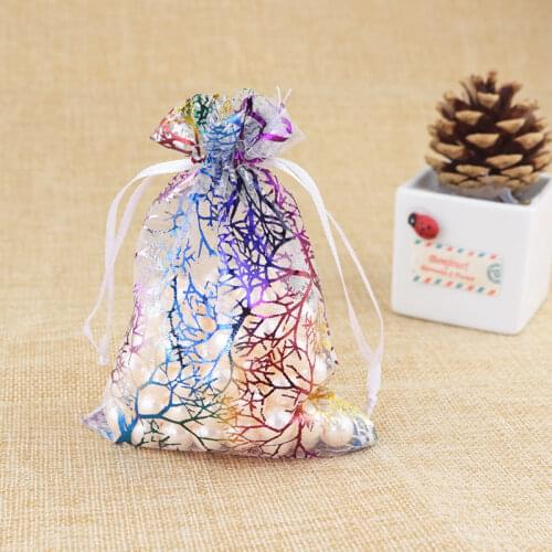 100 pcs/lot Organza Candy Box Wedding Gift for Guests Jewelry Bag Pouch Bags Wedding Favors and Gifts Box Event Party Supplies