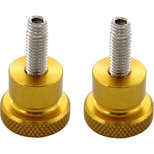 2pcs For Triumph Thruxton Bonneville T100 Seat Cushion Side Screw Silver