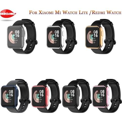 2021 Ultra-Slim TPU Watch Case Skin Protective Cover Shell for Xiaomi Mi Watch Lite Global Version for Redmi Watch Accessories