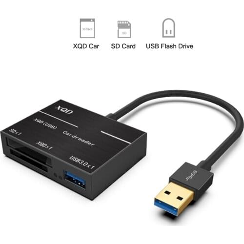 500MB/s Xqd Card Reader USB 3.0 Reader SD High Speed usb3.0 Hub Adapter Card Reader for U-disk Mouse Sony M/G Series Nikon D4/D5